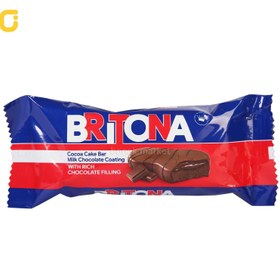 تصویر کیک کاکائویی با مغز کاکائو و روکش شکلات بریتونا ( Britona ) وزن 34 گرمی - 24 عدد 