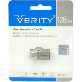 تصویر فلش مموری وریتی مدل 0511 ظرفیت 128 گیگابایت USB3.0 Verity 128GB 0511 USB3.0