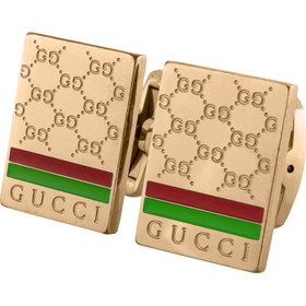 تصویر دکمه سرآستین استیل مردانه برند GUCCI رزگلد 