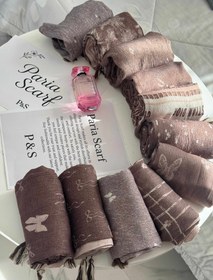 تصویر شال پلیسه لمه موکا - کد۵ 