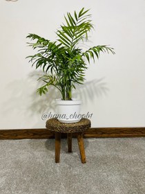 تصویر پایه گلدان چوبی ارتفاع20 