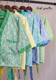 تصویر تن پوش لاکچری کودک طرح خرگوشی برند پروا - سایز 90 / قرمز 