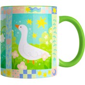 تصویر ماگ طوطی دیزاین طرح اردک 