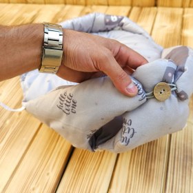 تصویر آغوشی شیردهی مخمل میکرو خرس قطبی طوسی 