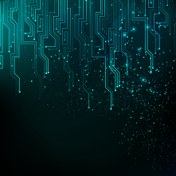 تصویر دانلود وکتور بکگراند نورهای نئونی و تکنولوژی انتزاعی 