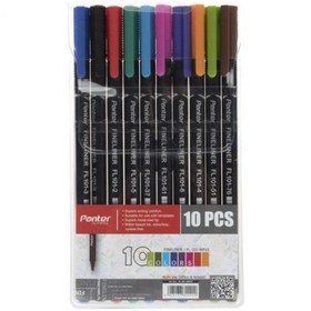 تصویر روان نویس پنتر مدل FL 101-WP12 ا Panter FL 101-WP12 Color Rollerball Pen Panter FL 101-WP12 Color Rollerball Pen