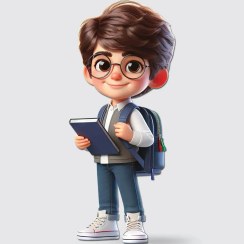 تصویر کات استند پسر مدرسه ای 