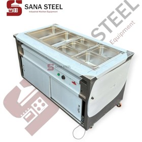 تصویر کانتر گرم ۴ لگن گازی برقی 