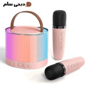 تصویر اسپیکر بلوتوثی قابل حمل K52 با میکروفون بیسیم ضد آب و وزن ۴۳۹ گرم 