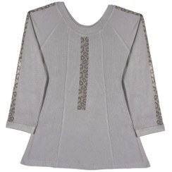 تصویر بلوز زنانه کبریتی آستین سه ربع نگین دار ثمر 201069 