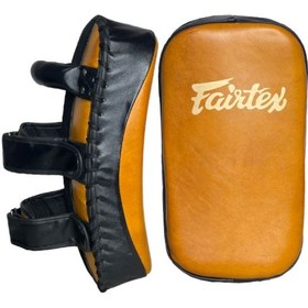 تصویر میت بالشی چرم طبیعی طرح FAIRTEX زرد 