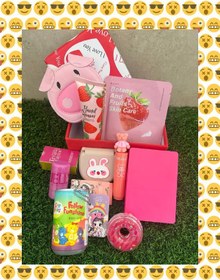 تصویر باکس هدیه کیوت و فانتزی دخترونه صورتی pink cute gift box