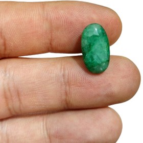 تصویر نگین زمرد هندی طبیعی 9.5قیراط 