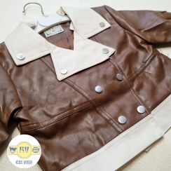 تصویر کت و دامن چرم 