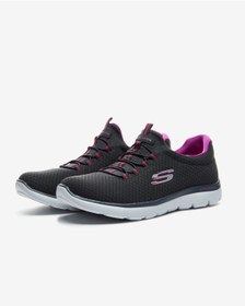 تصویر اجلاس کفش های ورزشی خاکستری بانوان اسکچرز Skechers 