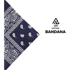 تصویر باندانا سرمه‌ای 