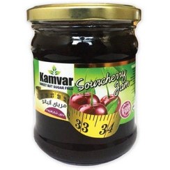 تصویر مربا آلبالو بدون قند کامور مقدار ۲۸۰ گرم 