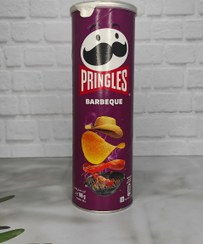 تصویر چیپس سیب زمینی پرینگلز طعم باربیکیو 165 گرمی باکس 19 عددی Pringles BBQ Potato Chips 165 gr