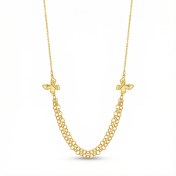 تصویر گردنبند طلا زنانه پروانه A87 