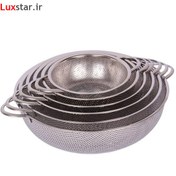 تصویر ست آبکش استیل یونیک ۶ عددی مدل Punch 