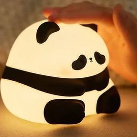 تصویر چراغ خواب سیلیکونی طرح پاندا Panda silicon lamp