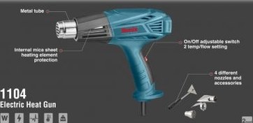تصویر سشوار صنعتی برقی 2000 وات 2حالته مدل 1104 رونیکس 