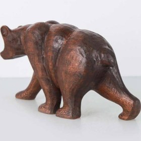 تصویر خرس کوچک چوبی wooden bear