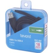 تصویر کابل شارژ و دیتا یو اس بی به تایپ سی بیاند BUC-302 گارانتی 18 ماهه شرکتی 2 متری Beyond USB to Type-C Data-Charging Cable BUC-302 18MGarantee 2Meter