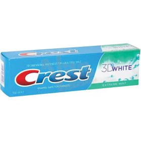 تصویر خمیر دندان کرست 3D White ا Crest 3D White Extreme Mint Toothpaste Crest 3D White Extreme Mint Toothpaste
