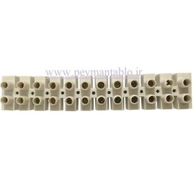 تصویر ترمینال برق شاخه ای ( PVC ) سایز 25 پلاستیکی رعدگستر PVC Terminal Block A25