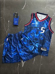 تصویر پکیج کد E1691 شامل تاپ و شلوارک بسکتبالی وارداتی (تایلندی) 