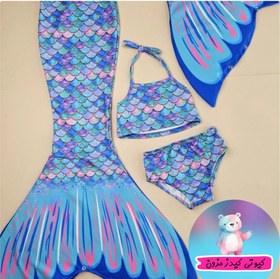 تصویر مایو و لباس پری دریایی دخترانه برند rs ramuni Girls Mermaid Swimsuit and Costume