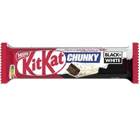 تصویر ویفر کیت کت KitKat Chunky Black & White با طعم شکلاتی و تلخ 42 گرم تاریخ 2024/08 