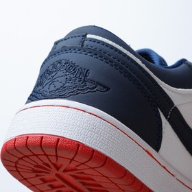 تصویر کتونی Nike AirJordan 1 Low Navy Blue&Red 121232 