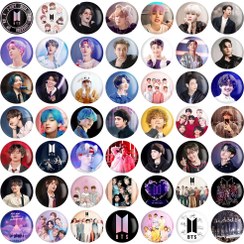 تصویر پیکسل خندالو طرح گروه بی تی اس BTS 