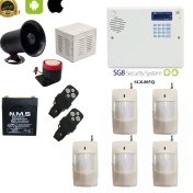 تصویر پکیج کامل دزدگیر اماکن مدل SILEX SG 805Q سایلکس – 4 عدد سنسور بی سیم 
