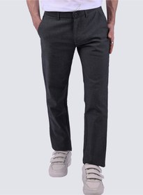 تصویر شلوار راحتی کشی معمولی و راحت برای کار در رنگ خاکستری برند selected Plain Comfort Stretch Regular Casual Business Pant in Grey