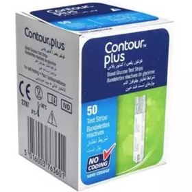 تصویر نوار تست قند خون کنتور پلاس Contour Plus 50عددی 