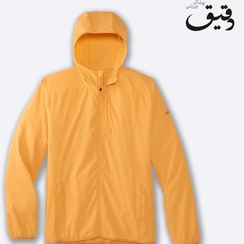 تصویر بادگیر ورزشی بروکس زنانه BROOKS WOMEN CANOPY JACKET زرد BROOKS WOMEN CANOPY JACKET