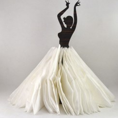 تصویر نگهدارنده دستمال کاغذی طرح رقص مدل B120 