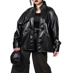 تصویر کت چرم قد 70cm 