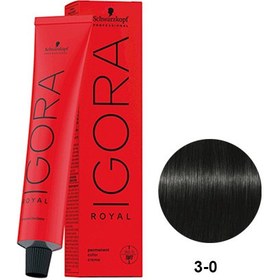 تصویر رنگ موی تیوبی ایگورا رویال قهوه ای تیره شماره IGORA ROYAL 3.0 