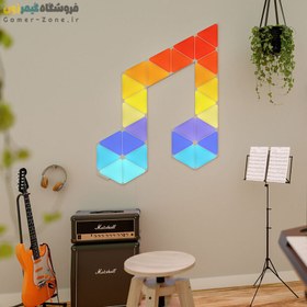 تصویر پنل روشنایی مثلثی هوشمند 15 تکه / 18 تکه / 21 تکه نانولیف Nanoleaf Shapes Triangles Starter Kit (15 / 18 / 21 Panels) 