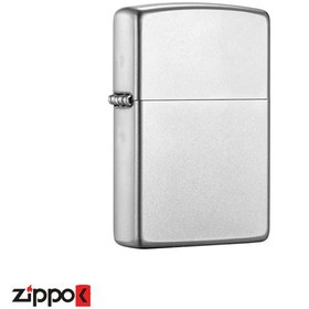 تصویر فندک زیپو مدل Zippo Reg Satin Chrome کد 205 Zippo Reg Satin Chrome 205 Lighter