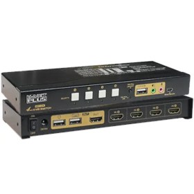 تصویر سوییچ 4 پورت KVM HDMI کی نت پلاس مدل KP-SWKH404 K.Net Plus KP-SWKH404 4-Port KVM Switch