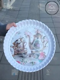 تصویر سینی مجمع ملامین طرحدار 