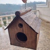 تصویر آشیانه پرنده چوبی دستساز کد 7 