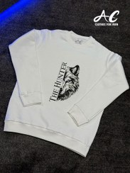 تصویر بلوز دورس مردانه یقه گرد طرح گرگ کد THE HUNTER-AC-1133 