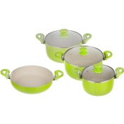 تصویر سرویس قابلمه ۷ پارچه عروس مدل سارا 