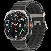تصویر ساعت هوشمند سامسونگ مدل Galaxy Watch Ultra LTE SM-L705F 47mm بند مارین نقره ای 